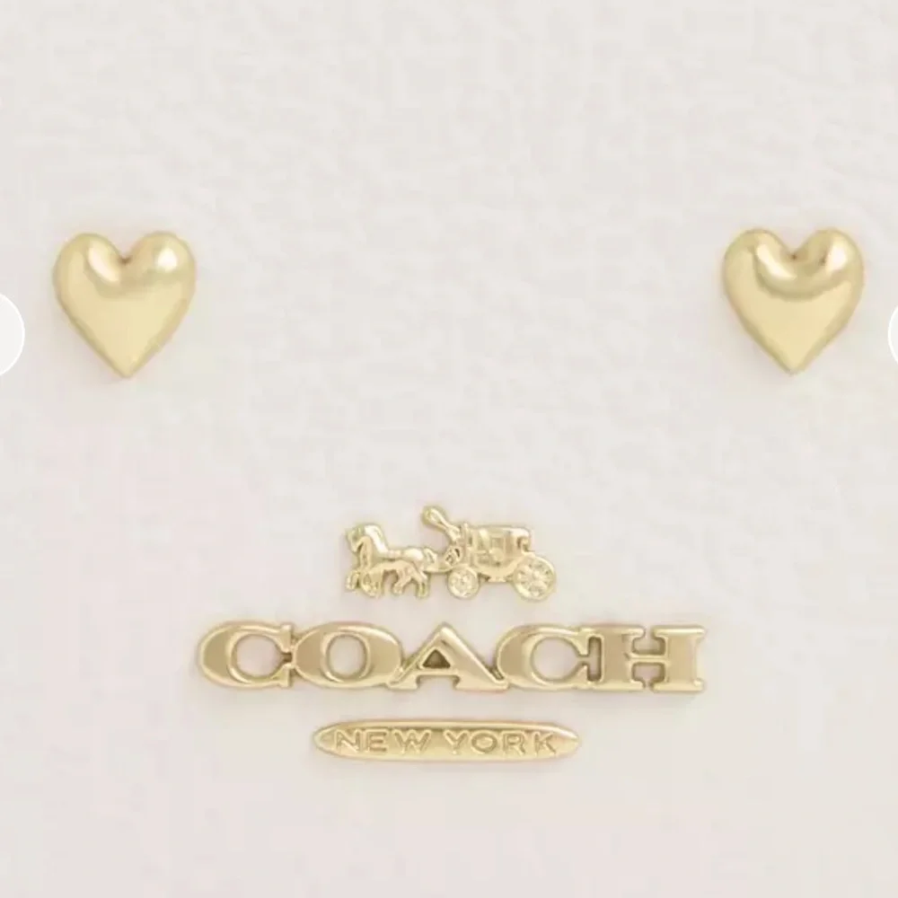 Coach White and Gold Heart-Embellished Crossbody Bag - NWT!! - Picture 5 of 5
